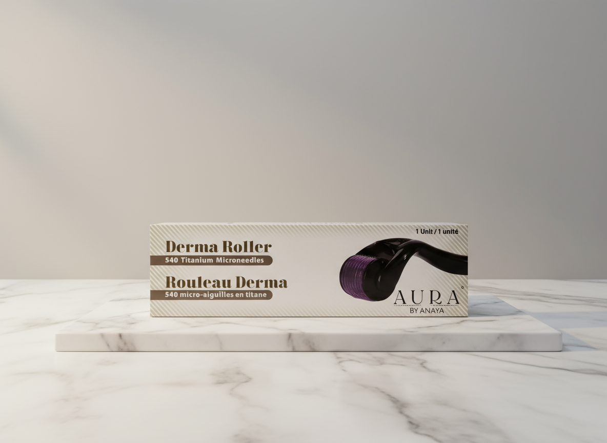 Premium Scalp Derma Roller – 0.5mm Titanium Microneedles